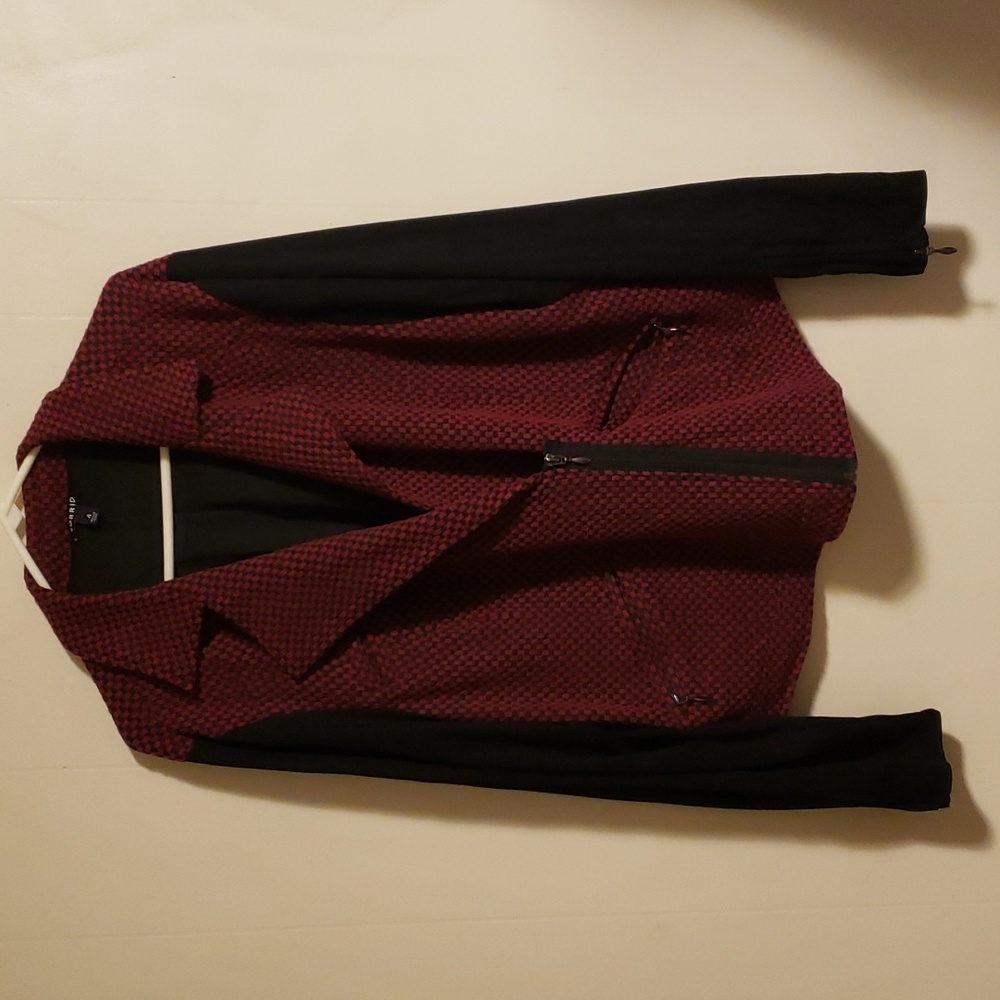 Torrid Magneta/Black Asymmetrical Motorcycle Jacket